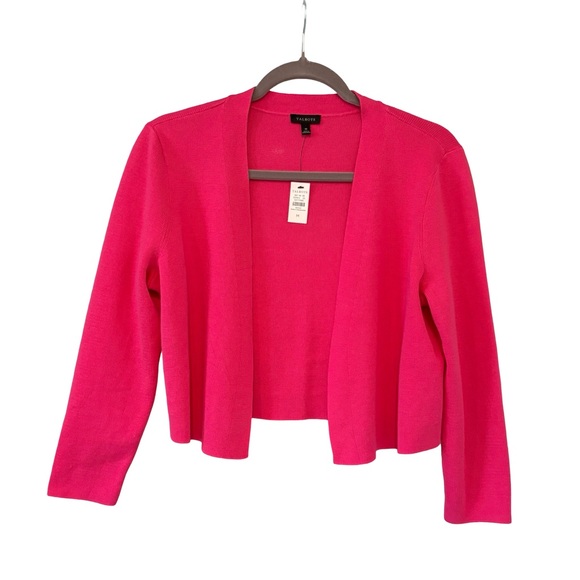 NWT, Talbots Pink Classic Dress Shrug Bolero Sweater, Sz M - Picture 10 of 14